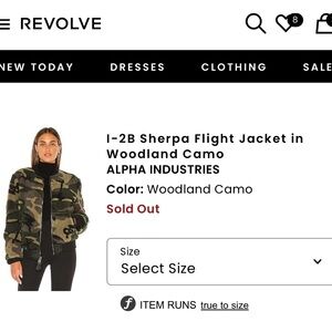 Alpha Industries Green Bomber Jacket Military Style - size small